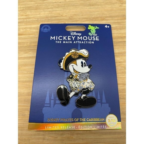Disney Mickey Mouse Pirates Pin Main Attraction 50th Limited Edition - Picture 1 of 13